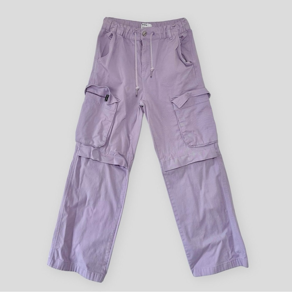 Bershka Light Purple Cargo Pants